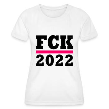 Fck 2022 - T-shirt sport Femme - blanc - Devant - AI Model Female 172 dark (172cm)