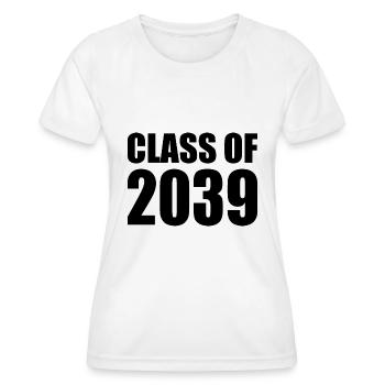 Class of 2039 - T-shirt sport Femme - blanc - Devant - AI Model Female 172 dark (172cm)