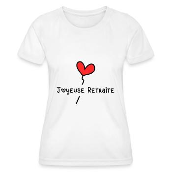 RETIREMENT - Women's Functional T-Shirt - white - Front - AI Model Female 172 dark (172cm)