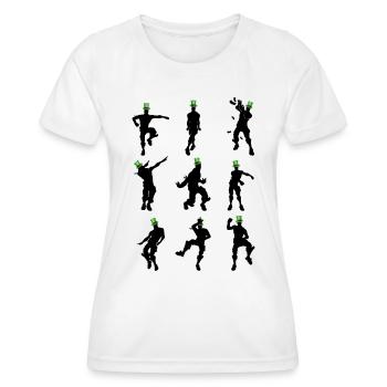 Tanz zum St.-Patrick-Tag - Frauen Funktions-T-Shirt - Weiß - Vorne - AI Model Female 172 dark (172cm)