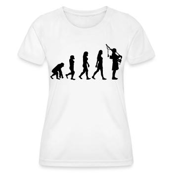 Dudelsack Mädchen Dudelsack Frau - Frauen Funktions-T-Shirt - Weiß - Vorne - AI Model Female 172 dark (172cm)