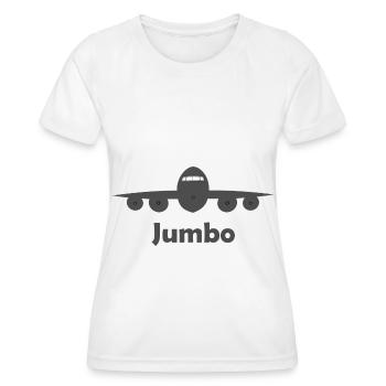 L’avion à réaction - T-shirt sport Femme - blanc - Devant - AI Model Female 172 dark (172cm)