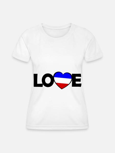 Die Franzosen Liebe - Frauen Funktions-T-Shirt - Weiß