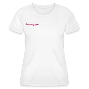 Jeudi, tous les jours de la semaine sur nettsfetz.de - T-shirt sport Femme - blanc - Devant - AI Model Female 172 dark (172cm)
