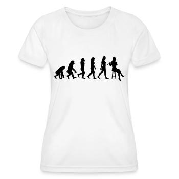 Flûte traversière - T-shirt sport Femme - blanc - Devant - AI Model Female 172 dark (172cm)