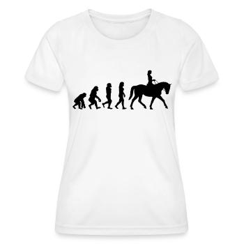 Pferd - Frauen Funktions-T-Shirt - Weiß - Vorne - AI Model Female 172 dark (172cm)