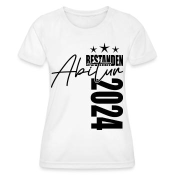 Abitur 2024 - Frauen Funktions-T-Shirt - Weiß - Vorne - AI Model Female 172 dark (172cm)