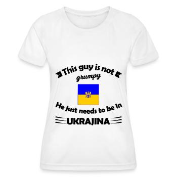 At home in Ukraine - Women's Functional T-Shirt - white - Front - AI Model Female 172 dark (172cm)