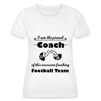 Der beste Trainer - Frauen Funktions-T-Shirt - Weiß - Vorne - AI Model Female 172 dark (172cm)