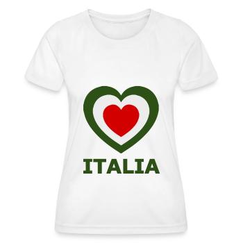 The heart of Italy - Women's Functional T-Shirt - white - Front - AI Model Female 172 dark (172cm)