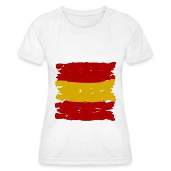 L’équipe espagnole - T-shirt sport Femme - blanc - Devant - AI Model Female 172 dark (172cm)