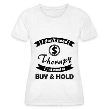Therapie Investment - Frauen Funktions-T-Shirt - Weiß - Vorne - AI Model Female 172 dark (172cm)