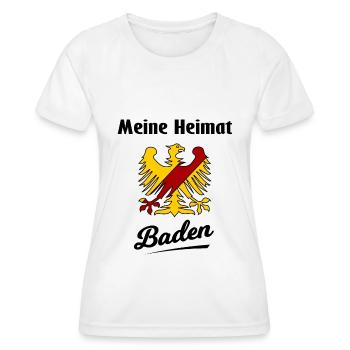 Zuhause im Badnerland - Frauen Funktions-T-Shirt - Weiß - Vorne - AI Model Female 172 dark (172cm)