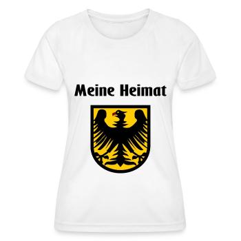 Zuhause in Germania - Frauen Funktions-T-Shirt - Weiß - Vorne - AI Model Female 172 dark (172cm)