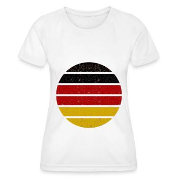 Die Deutschen - Frauen Funktions-T-Shirt - Weiß - Vorne - AI Model Female 172 dark (172cm)