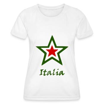 Patrie: Italie - T-shirt sport Femme - blanc - Devant - AI Model Female 172 dark (172cm)