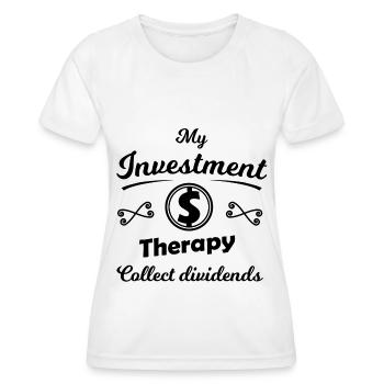 The stock saver - Women's Functional T-Shirt - white - Front - AI Model Female 172 dark (172cm)