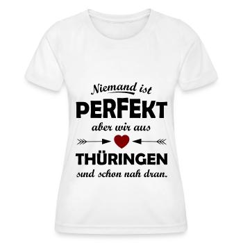 Notre patrie Thuringe - T-shirt sport Femme - blanc - Devant - AI Model Female 172 dark (172cm)