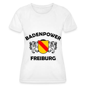 Drôles de dictons de Fribourg-en-Brisgau - T-shirt sport Femme - blanc - Devant - AI Model Female 172 dark (172cm)