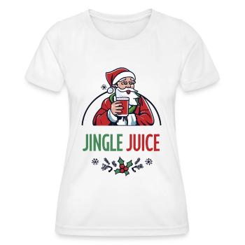 Perfektes Weihnachtsgeschenk - Jingle Juice - Frauen Funktions-T-Shirt - Weiß - Vorne - AI Model Female 172 dark (172cm)