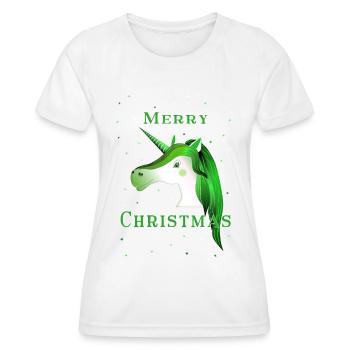 Merry Christmas - Frauen Funktions-T-Shirt - Weiß - Vorne - AI Model Female 172 dark (172cm)
