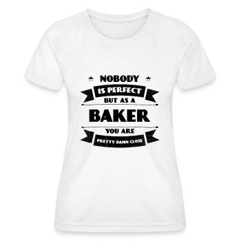Perfekter Bäcker Bäckerei Brot Backen Gebäck - Frauen Funktions-T-Shirt - Weiß - Vorne - AI Model Female 172 dark (172cm)