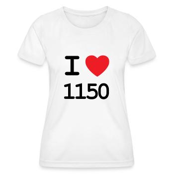 J’aime 1150 - Ich liebe Rudolfsheim-Fünfhaus - T-shirt sport Femme - blanc - Devant - AI Model Female 172 dark (172cm)