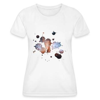 Cosmic Farbe - Frauen Funktions-T-Shirt - Weiß - Vorne - AI Model Female 172 dark (172cm)