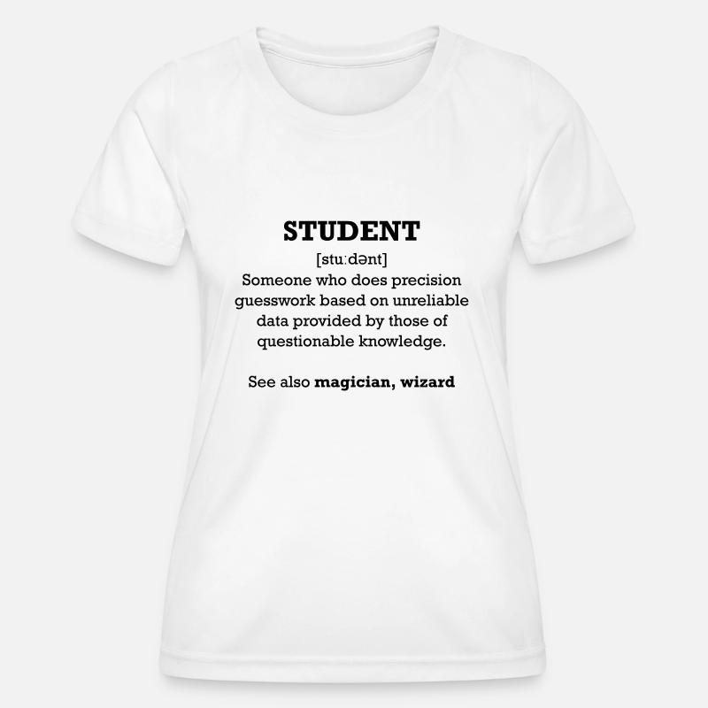 Student - wizard - Women's Functional T-Shirt - white