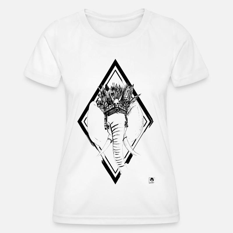 Elephant - Women's Functional T-Shirt - white