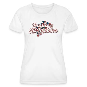 daddys lil monster red and black - T-shirt sport Femme - blanc - Devant - AI Model Female 172 dark (172cm)
