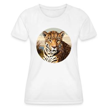 Jaguar - Frauen Funktions-T-Shirt - Weiß - Vorne - AI Model Female 172 dark (172cm)