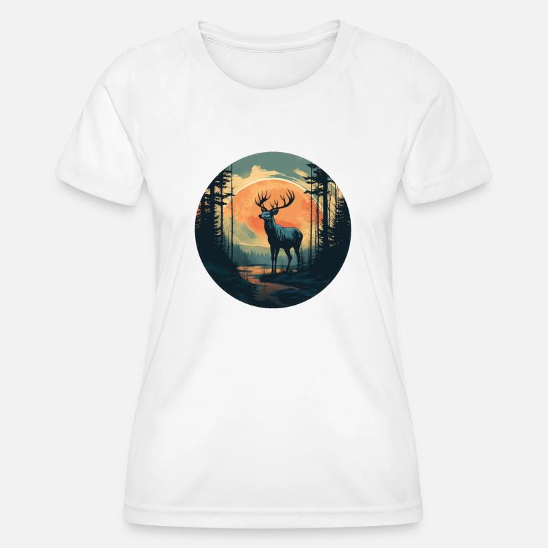 Deer - Women's Functional T-Shirt - white