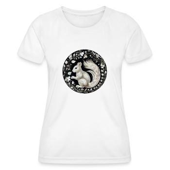 Eichhörnchen - Frauen Funktions-T-Shirt - Weiß - Vorne - AI Model Female 172 dark (172cm)