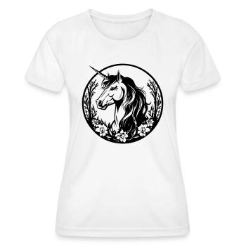 Licorne - T-shirt sport Femme - blanc - Devant - AI Model Female 172 dark (172cm)