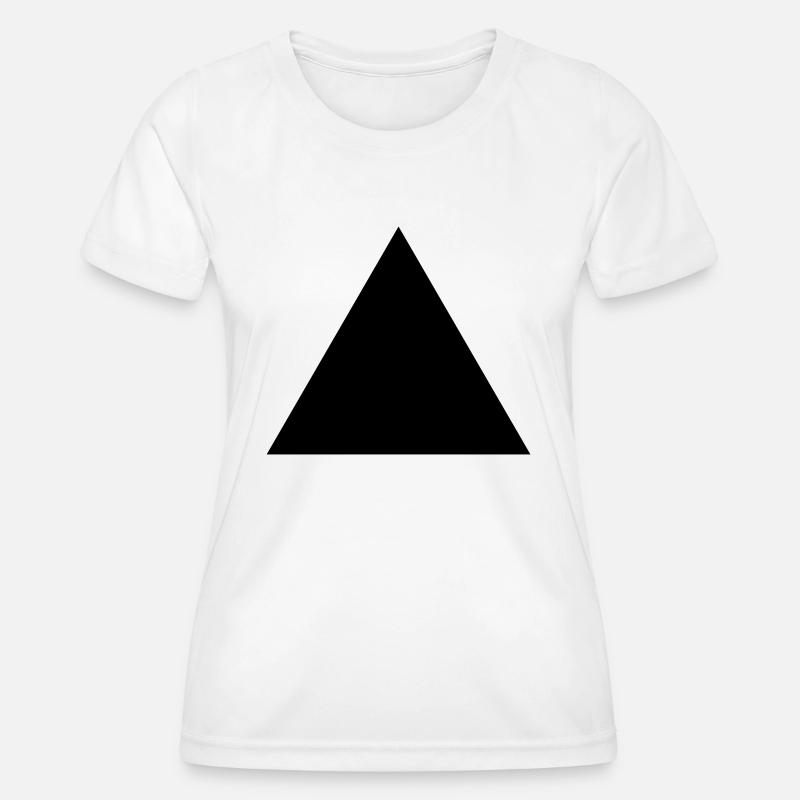 Minimalistic triangle - Women's Functional T-Shirt - white