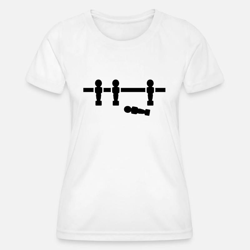Foosball - Women's Functional T-Shirt - white