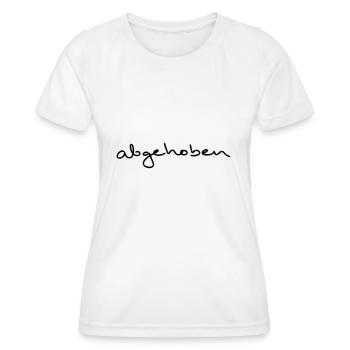 abgehoben Gleitschirm - Frauen Funktions-T-Shirt - Weiß - Vorne - AI Model Female 172 dark (172cm)