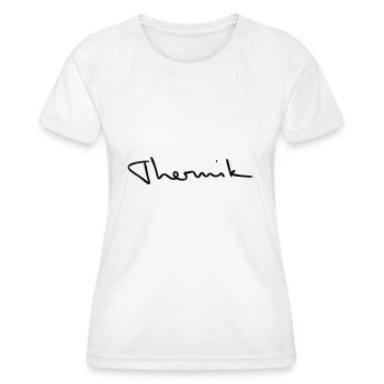Thermik Gleitschirm Paragliding - Frauen Funktions-T-Shirt - Weiß - Vorne - AI Model Female 172 dark (172cm)