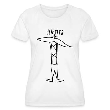 Hipster - Women's Functional T-Shirt - white - Front - AI Model Female 172 dark (172cm)
