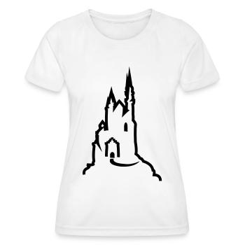 Castle - Women's Functional T-Shirt - white - Front - AI Model Female 172 dark (172cm)