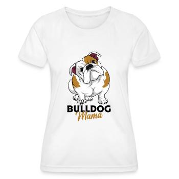 Bulldog anglais - T-shirt sport Femme - blanc - Devant - AI Model Female 172 dark (172cm)