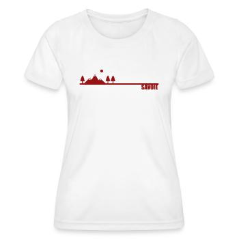 Savoie paysage montagnes - T-shirt sport Femme - blanc - Devant - AI Model Female 172 dark (172cm)