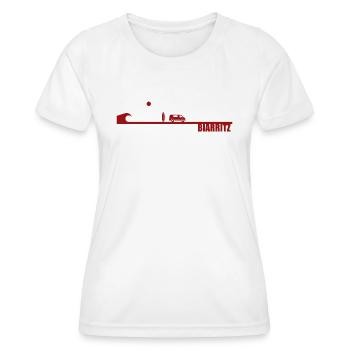 Biarritz Vague Surf Van life - T-shirt sport Femme - blanc - Devant - AI Model Female 172 dark (172cm)