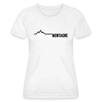 Montagne - T-shirt sport Femme - blanc - Devant - AI Model Female 172 dark (172cm)