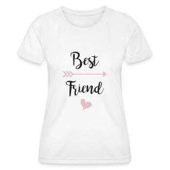 Best friend - Frauen Funktions-T-Shirt - Weiß - Vorne - AI Model Female 172 dark (172cm)