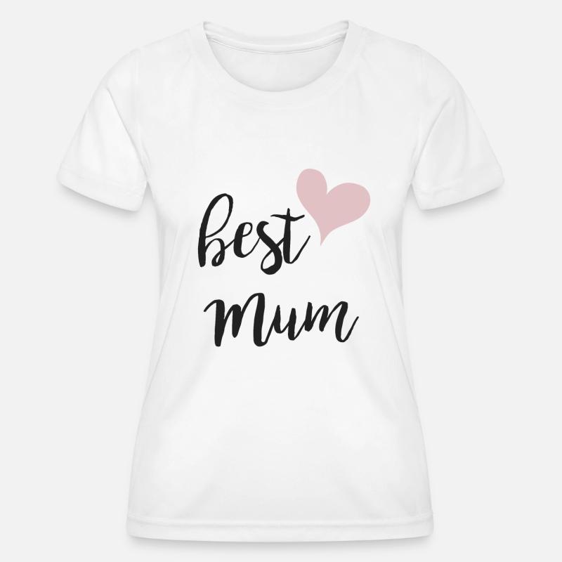 best mum - Women's Functional T-Shirt - white