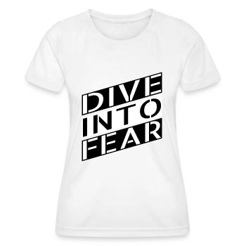 citations de courage face aux peurs audacieux - T-shirt sport Femme - blanc - Devant - AI Model Female 172 dark (172cm)