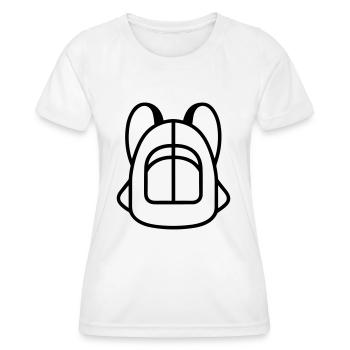 Sac à dos - T-shirt sport Femme - blanc - Devant - AI Model Female 172 dark (172cm)