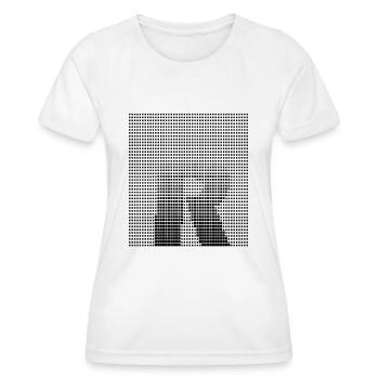 Letter R, name, the letter R - Women's Functional T-Shirt - white - Front - AI Model Female 172 dark (172cm)